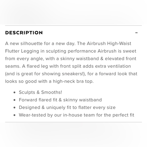 NWT Airbrush High-Waist Flutter Legging - Picture 6 of 8